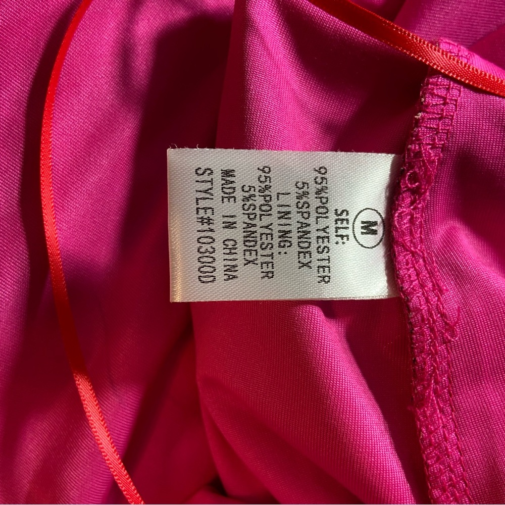 NWT New Fashion Nova She’s Electric Ruffle Pink Purple Asymmetrical Mini Dress M - Picture 12 of 13